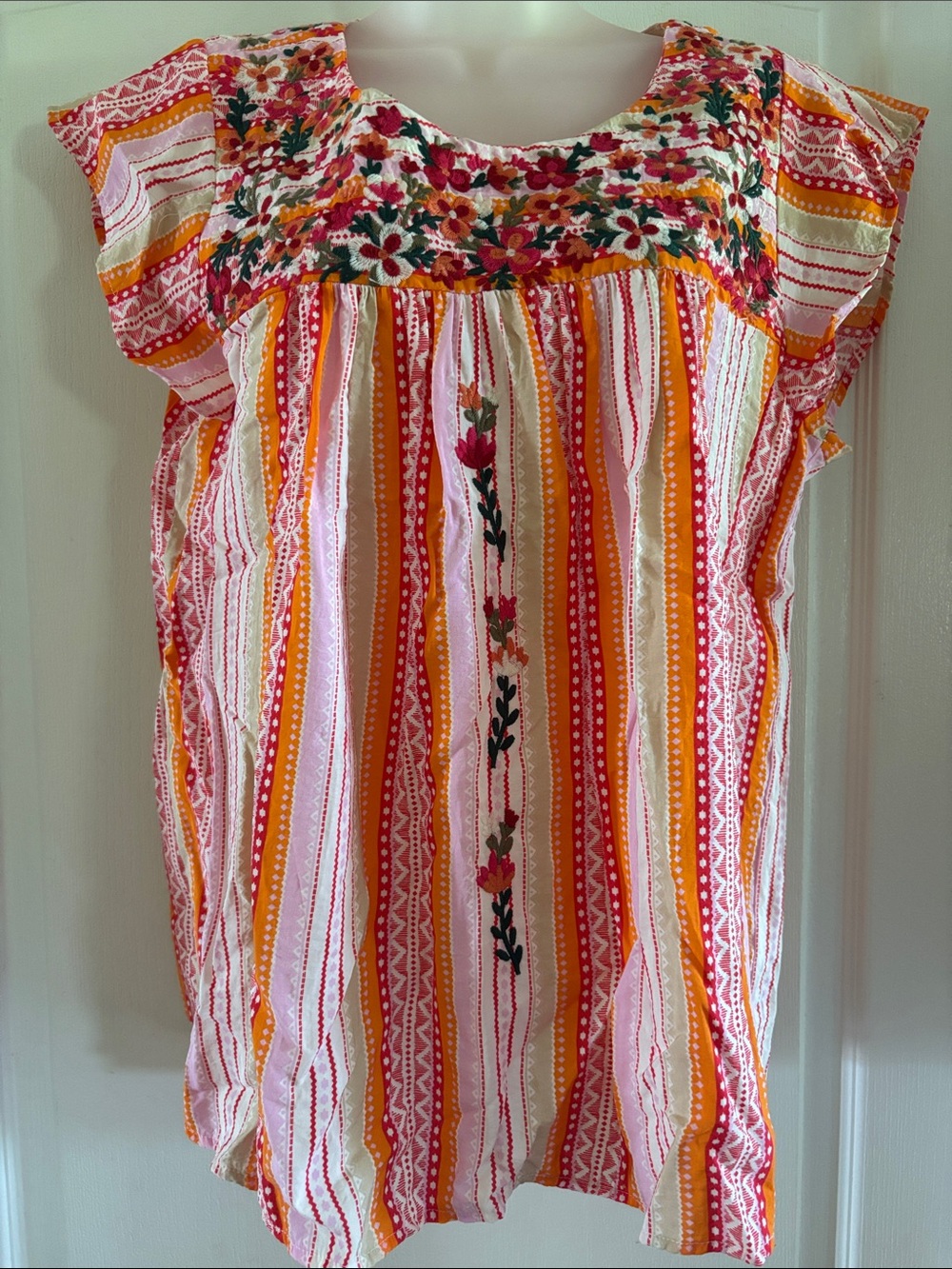 Savanna Jane Embroidered Stripe Top